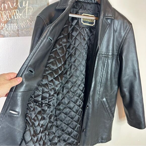 Men's Black Leather Jacket - Picture 7 of 7